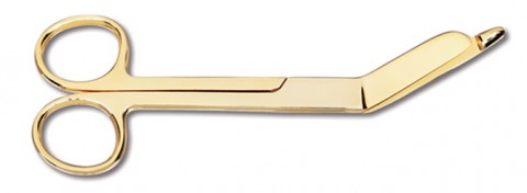 5 1/2" Gold Plated Bandage Lister  Scissor 