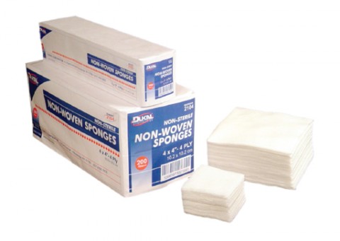 Non-Sterile, Non Woven, 4" x 4", 4-ply