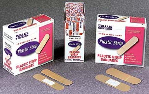 Plastic Bandages Strip .75" x 3" 100/Bx 24Bx/Cs