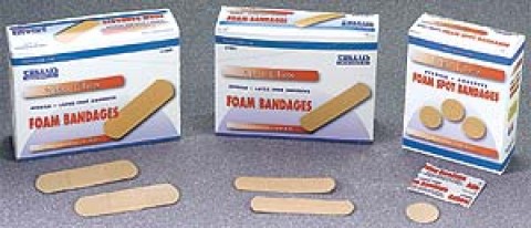 Plastic Bandages Thrift Strip 1" x 3" 100/Bx 24Bx/Cs