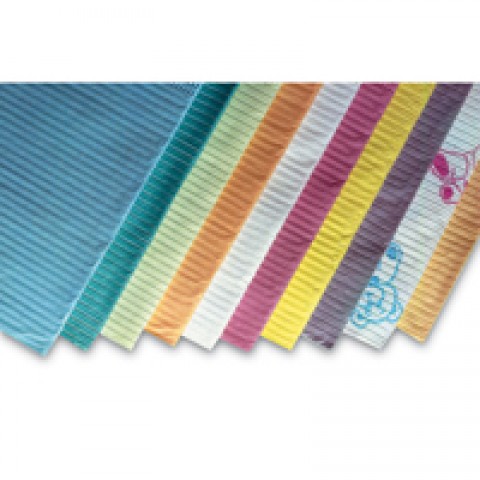 Bibs Patient Towel econo 2Ply Paper + 1 Ply Poly Yellow