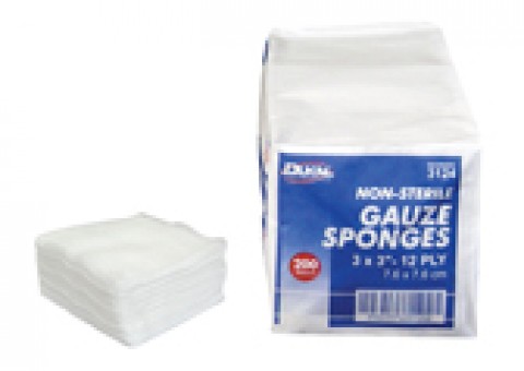 Non-Sterile, 2" x 2", 12-ply