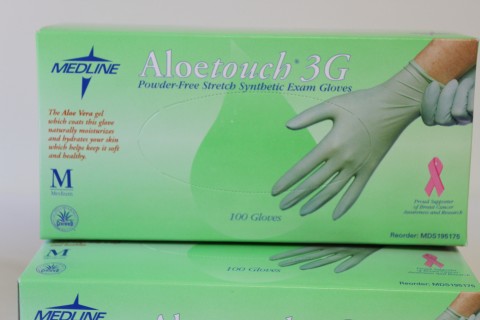 PF Aloe Synthitic Gloves Latex Free  Med