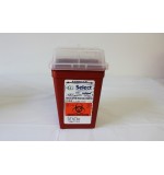Sharp Needle Collection Container 1 Qt Phleb Red 