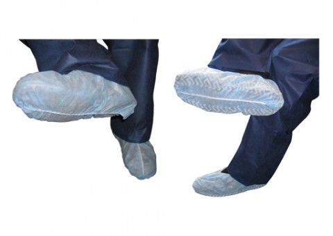 Shoe Covers, Non-Skid, Blue, X-lg. Size